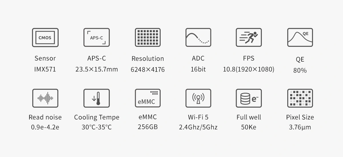 ZWO ASI2600MC Air Wireless Smart Camera