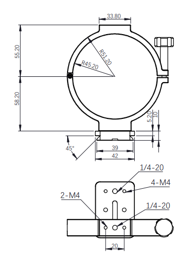 ZWO New Holder Ring for ASI Cooled Cameras (90mm diameter)