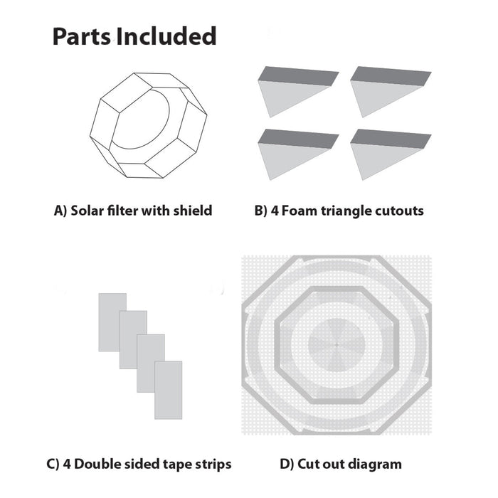 Sun Catcher Variable Large Aperture Solar Filter for 9.25" and 10" Schmidt-Cassegrains