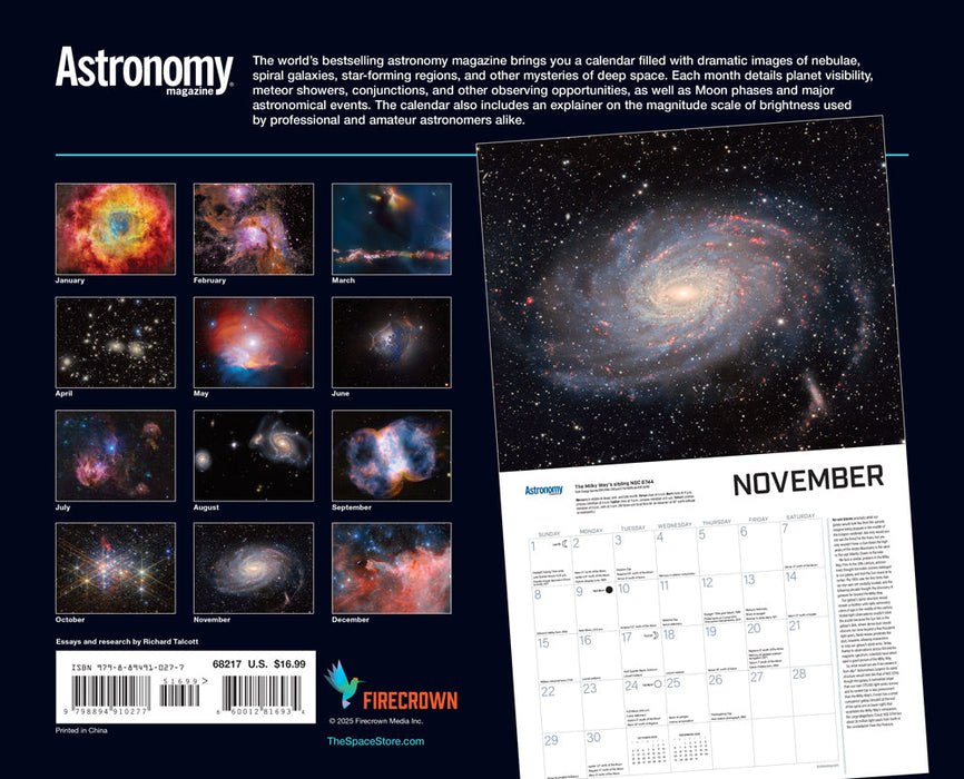 2026 Deep Space Mysteries Calendar
