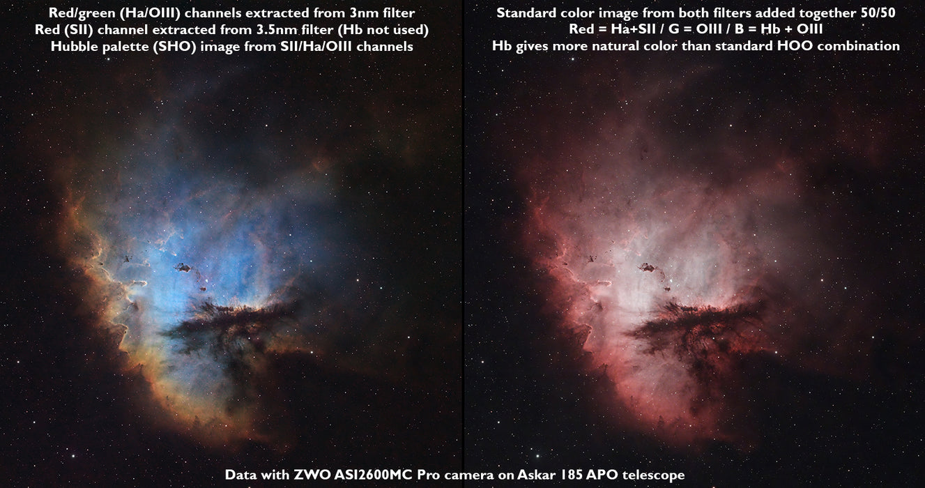 Antlia ALP-T Dual Narrowband 3.5nm SII & H-b Filter for f/4 & Slower Telescopes - 2" Mounted