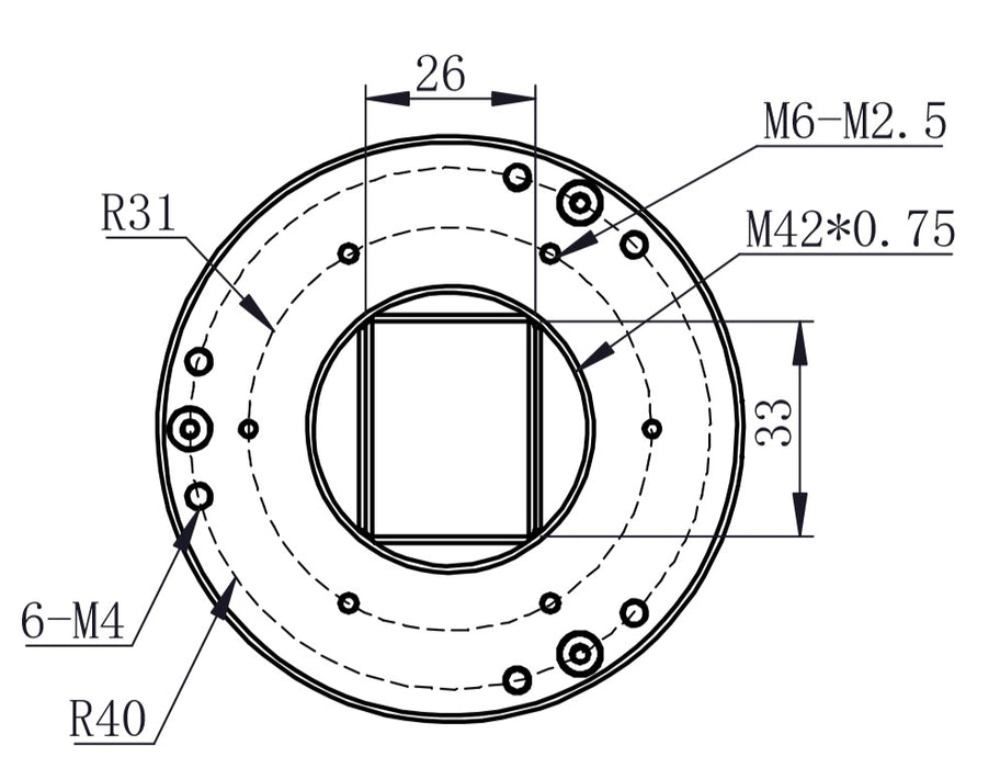 ZWO M42 Sensor Tilt Plate