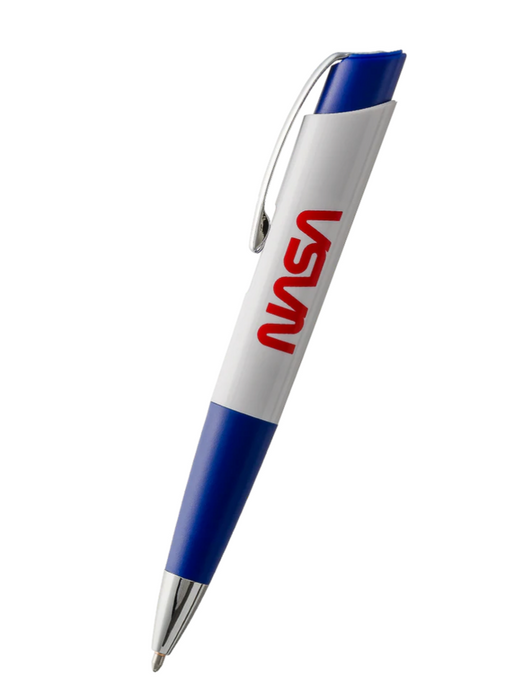 NASA White & Blue Eclipse Space Pen