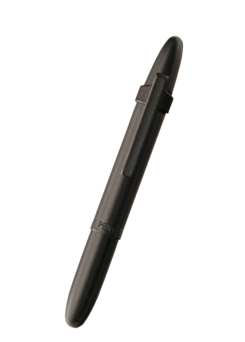 Matte Black Bullet Space Pen with Black Clip