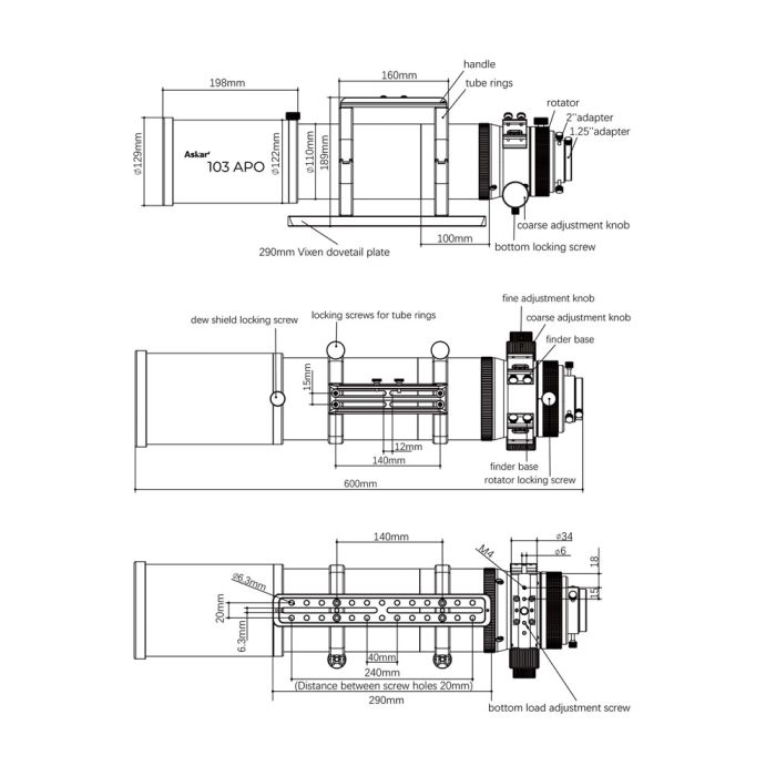 Askar 103APO Triplet Air-Spaced Refractor OTA