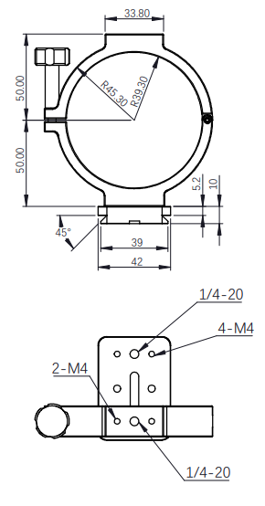 ZWO New Holder Ring for ASI Cooled Cameras (78mm diameter)