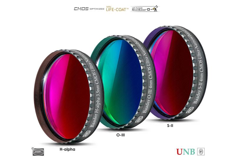 Baader 3.5nm / 4nm Ultra-Narrowband Filter Set – CMOS-optimized (H-alpha, O-III, S-II)