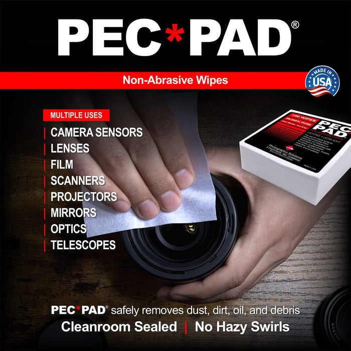 PEC*PAD - Non-Abrasive Wipes - 4" x 4"