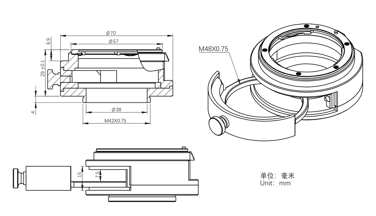 ZWO Filter Drawer for Nikon Lens