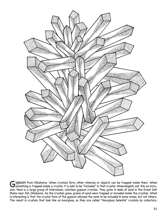 Rocks, Minerals & Crystals: A Coloring & Collecting Book